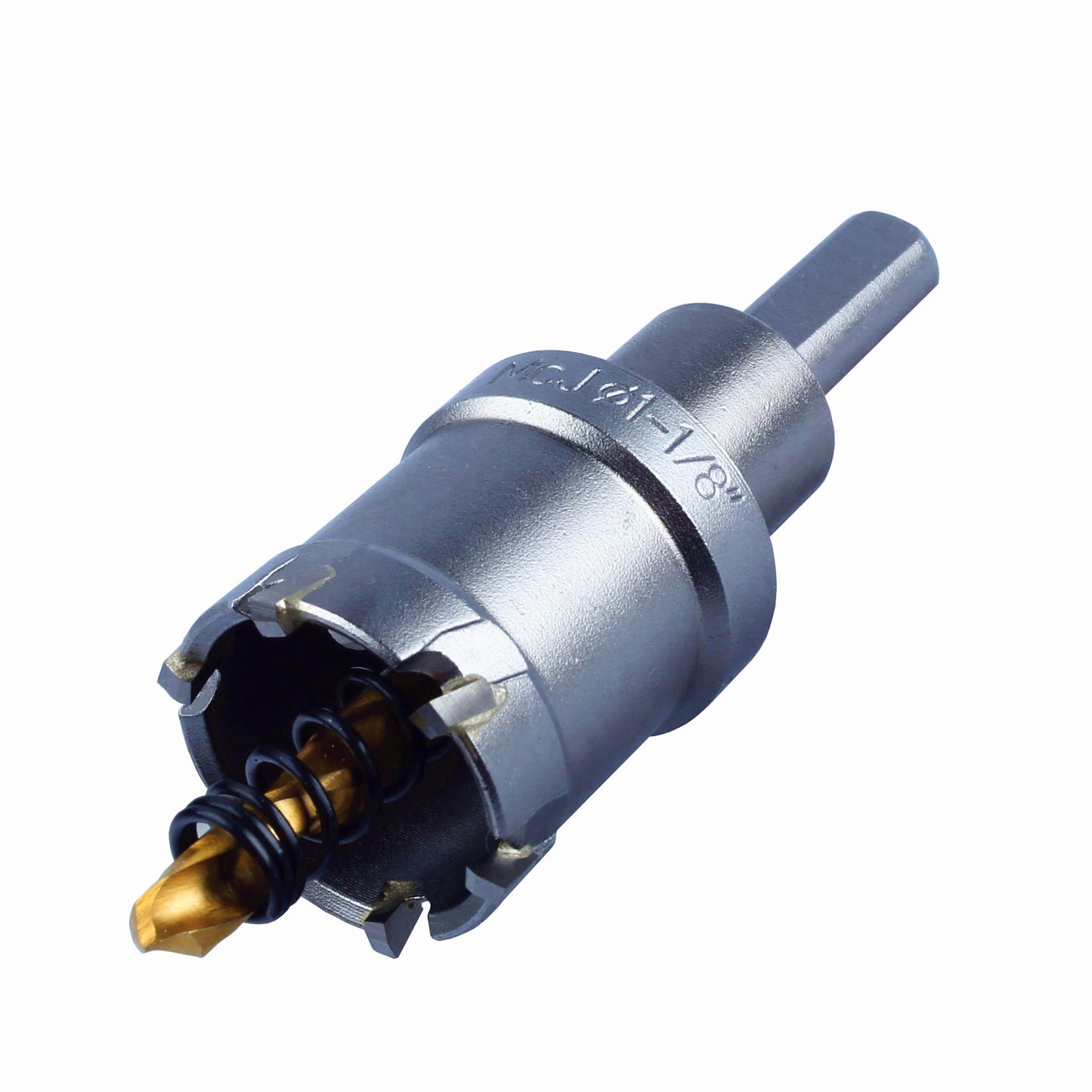 Tungsten Carbide Tipped Hole Saw Drill Bit Imperial System Size for Wood, Steel, Plastic, Aluminum