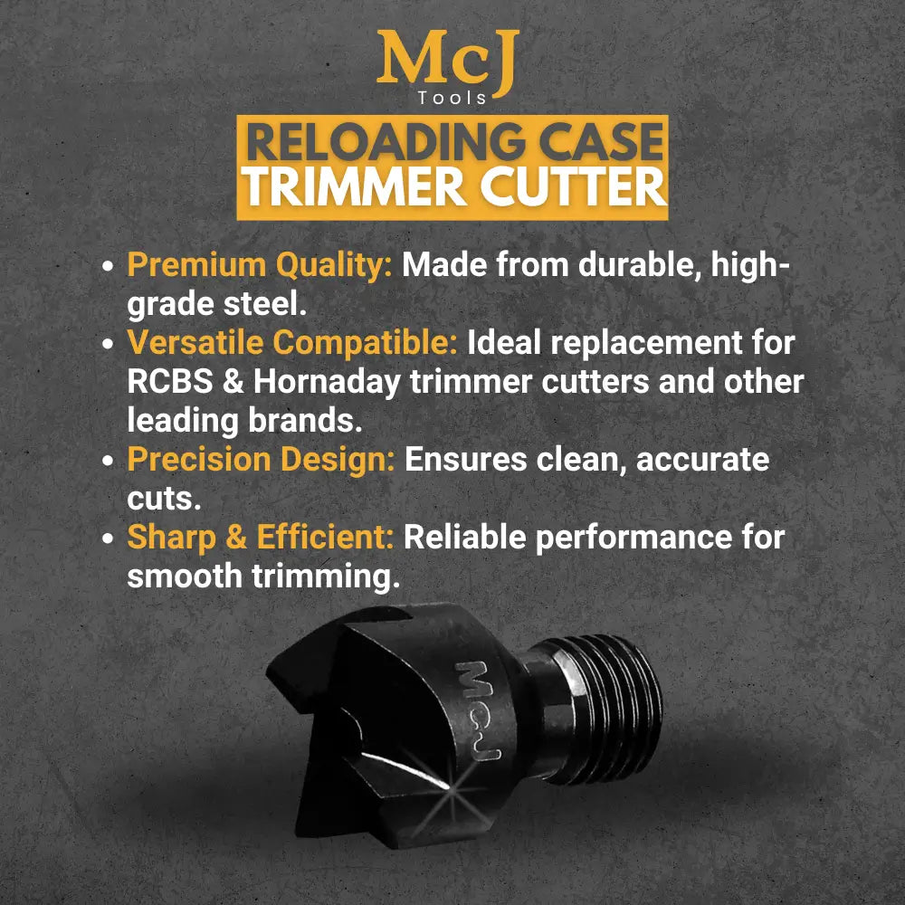 Rotary Case Trimmer Cutter (Shaft 5/32”) | Reloading Case Prep Tool