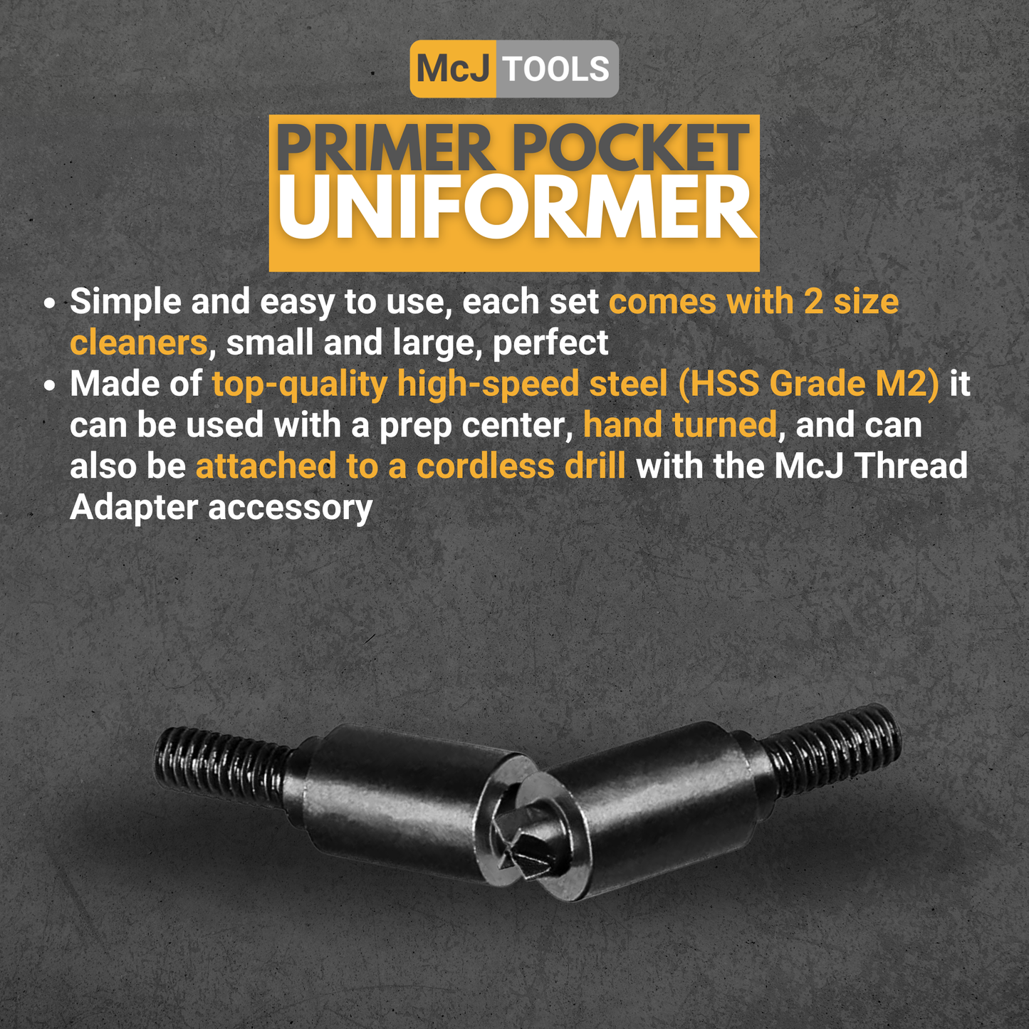 McJ Tools Primer Pocket Uniformers – Large/Small