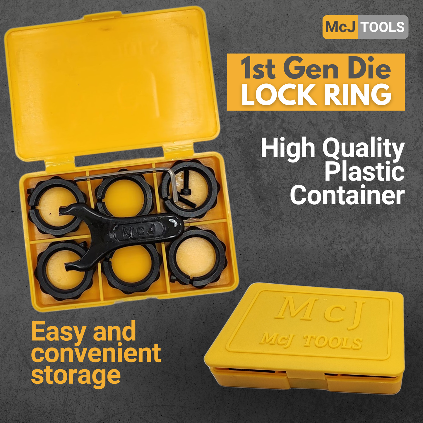 McJ Tools Die Lock Rings 1st Gen – 12-Pack McJ Tools