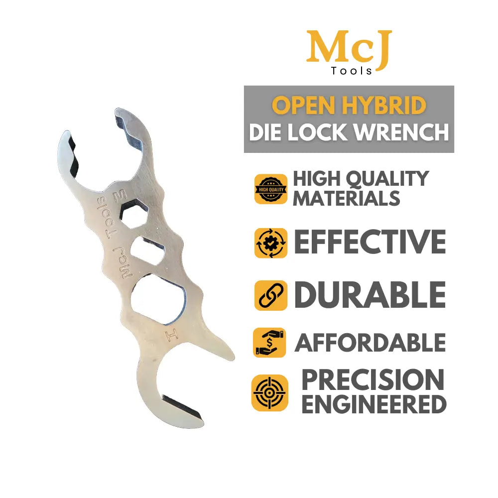 McJTools Open Hybrid Die Lock Wrench