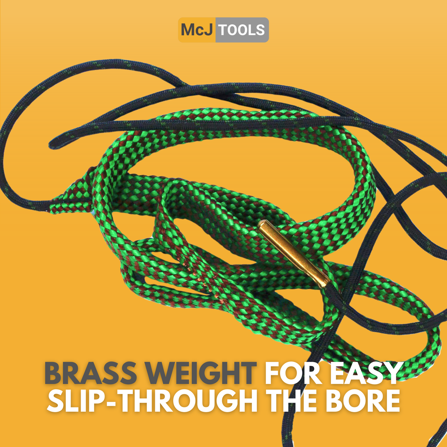 McJ Tools Bore Snake Cleaning Rope .223, .22, 5.56mm Caliber (2 pack)