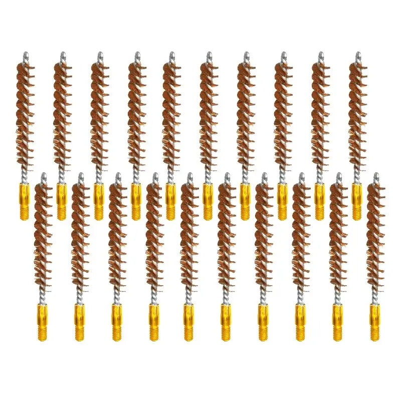 .25 Caliber Bronze Bore Brush Packs| Pistol & Rifle Cleaning McJ Tools - Outdoor Sports Hunting & Shooting Accessories