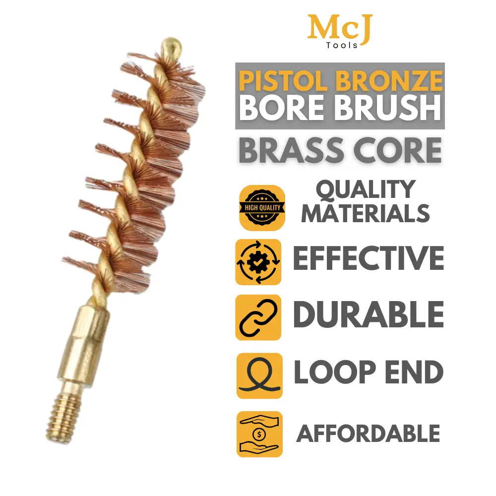 Pistol Bronze Bore Brush Brass Core
