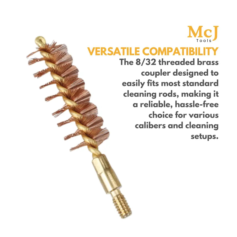 Pistol Bronze Bore Brush Brass Core Firearm Cleaning Tool