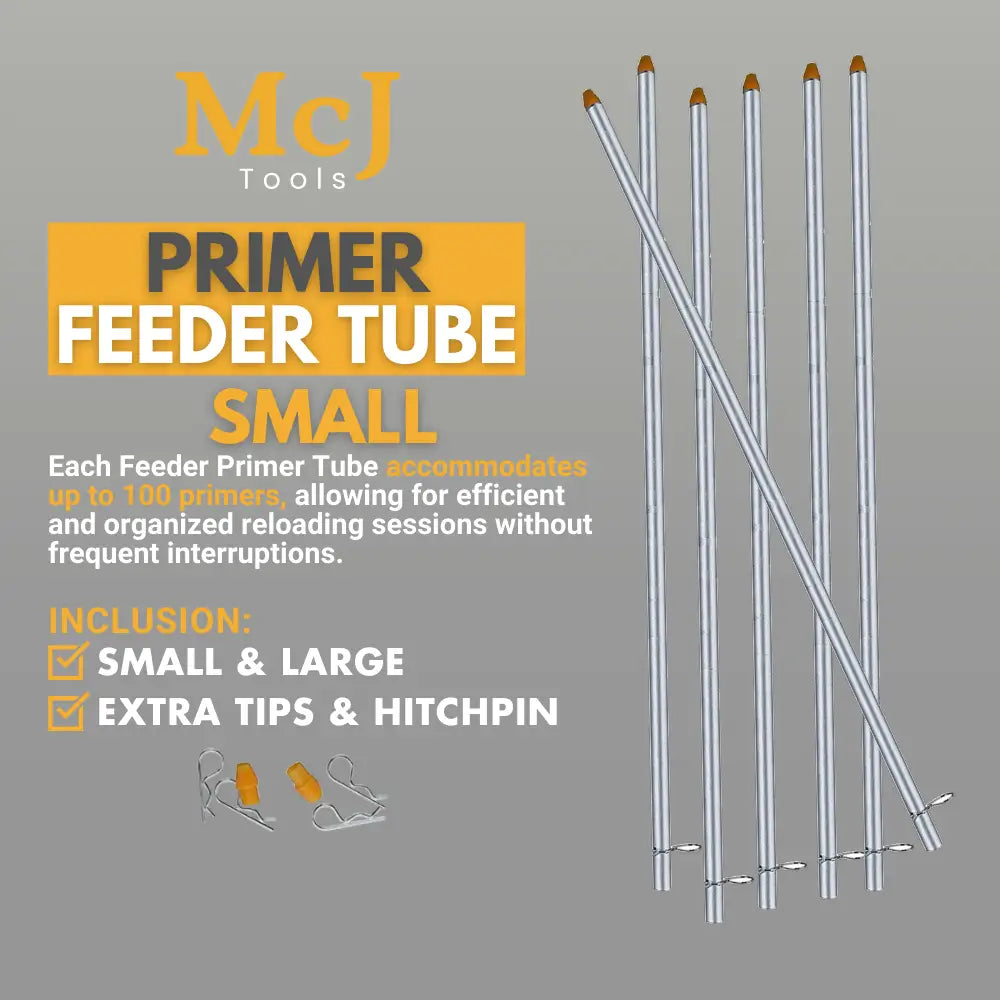Reloading Tool Primer Feeder Tube 6-pack Small