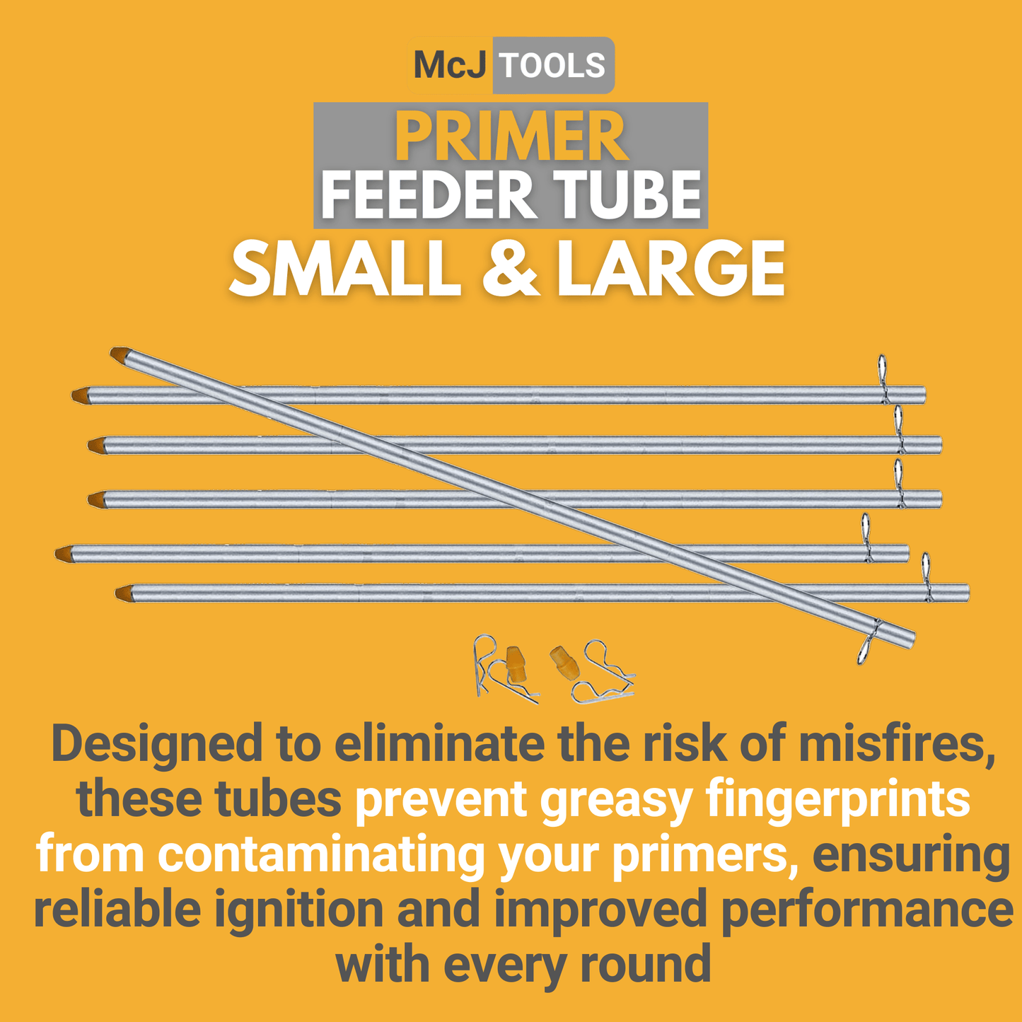 McJ Tools Auto-Primer Feeder Tubes 6 Large and 6 Small McJ Tools