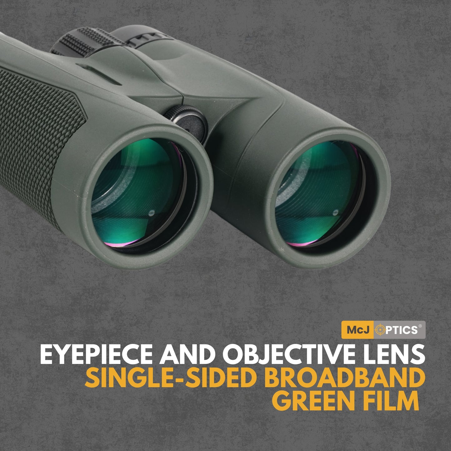 Compact 10x42 Binoculars with Textured Rubber Grip for Outdoor Use