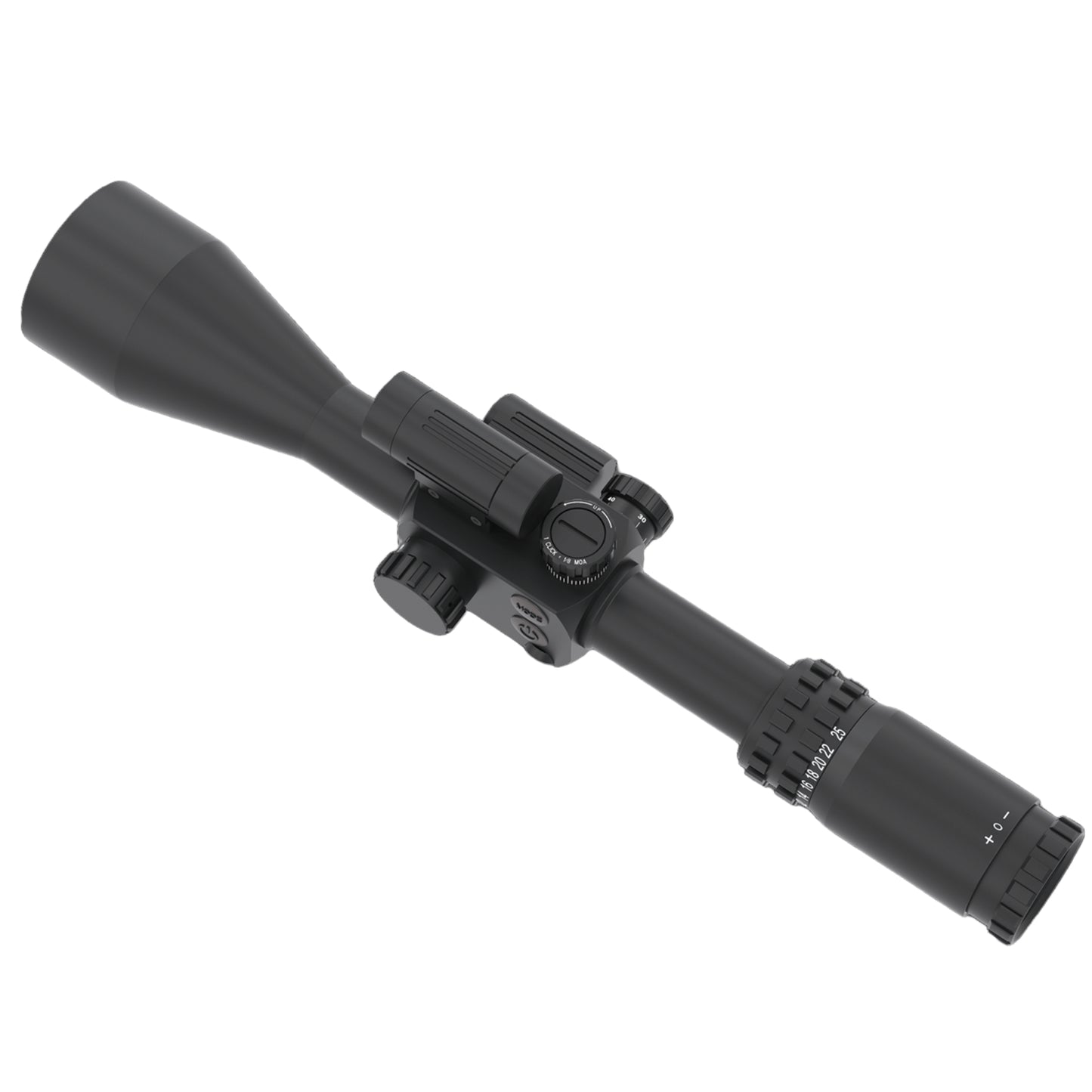 McJ Optics laser rangefinder lens detail