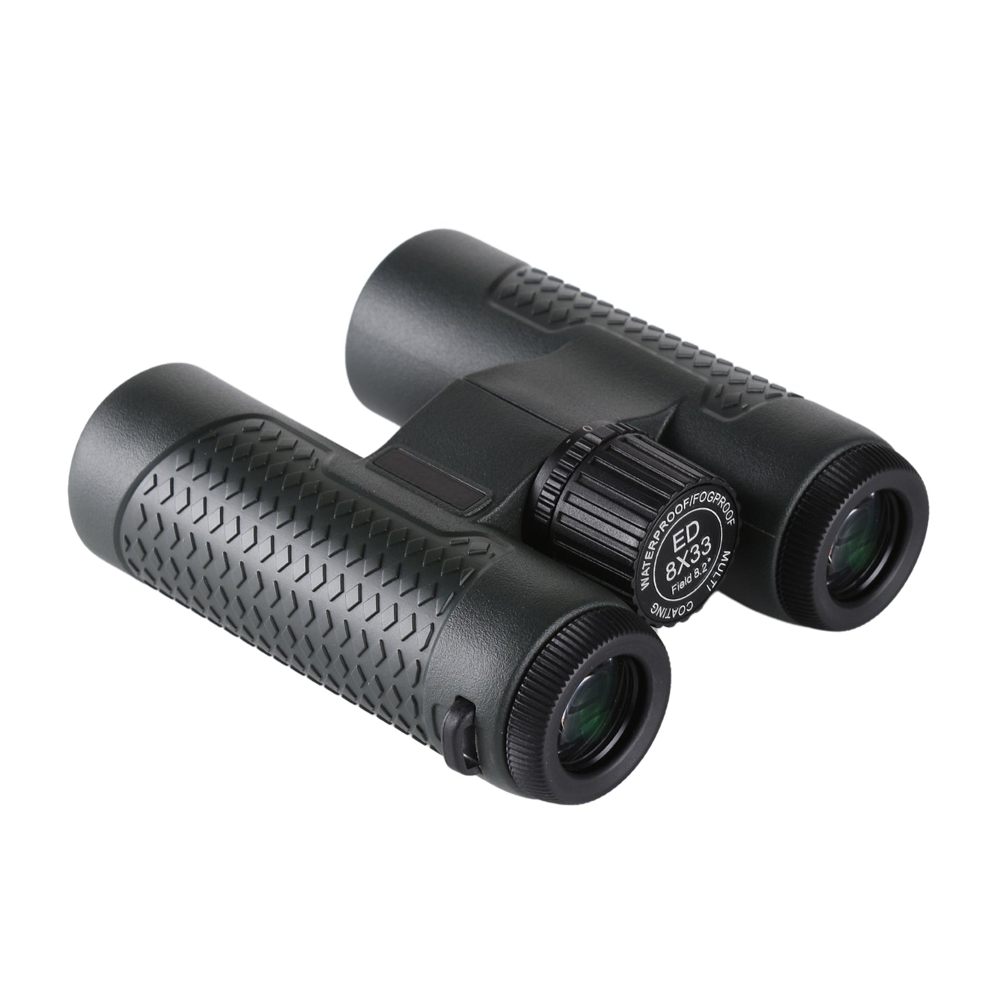 Durable Outdoor Binoculars in Army Green with PVC Armor