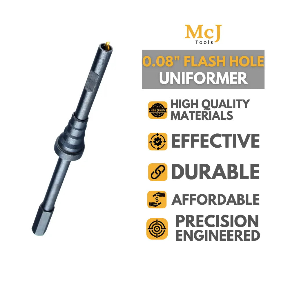 0.08" Flash Hole Uniformer Reloading Tool