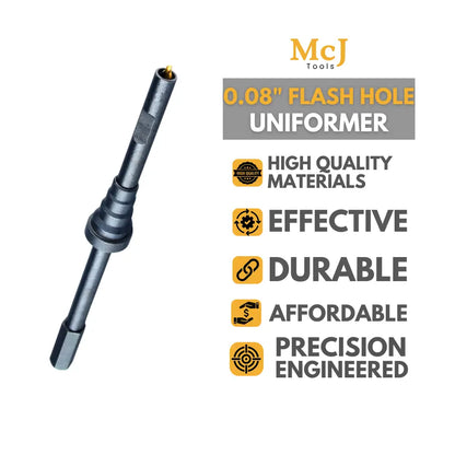 0.08" Flash Hole Uniformer Reloading Tool