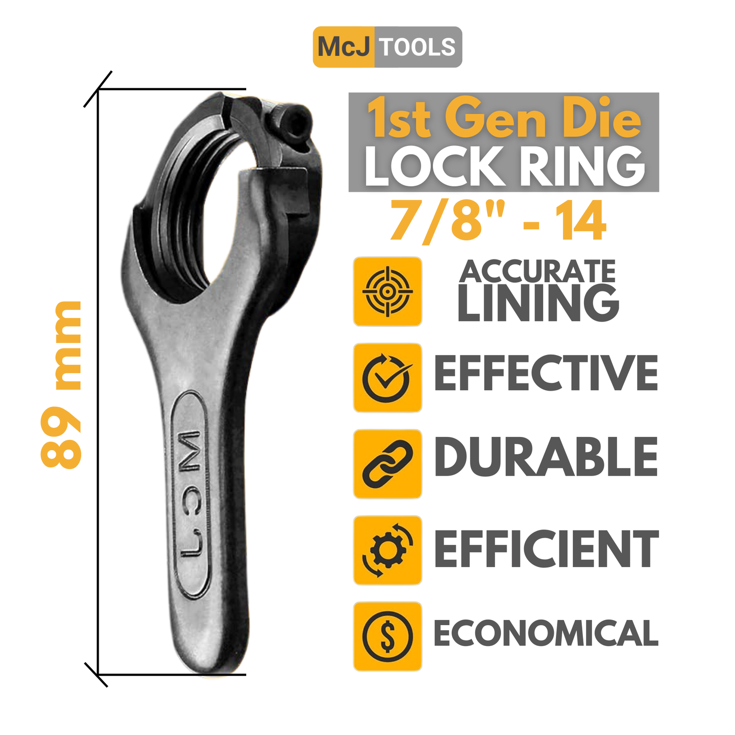 McJ Tools Die Lock Rings 1st Gen – 6-Pack