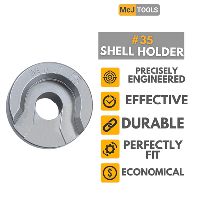 McJ Tools Cartridge Shell Holders #35 – 6-Pack