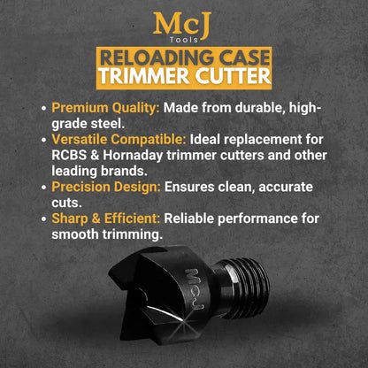Rotary Case Trimmer Cutter (Shaft 5/32”) | Reloading Case Prep Tool