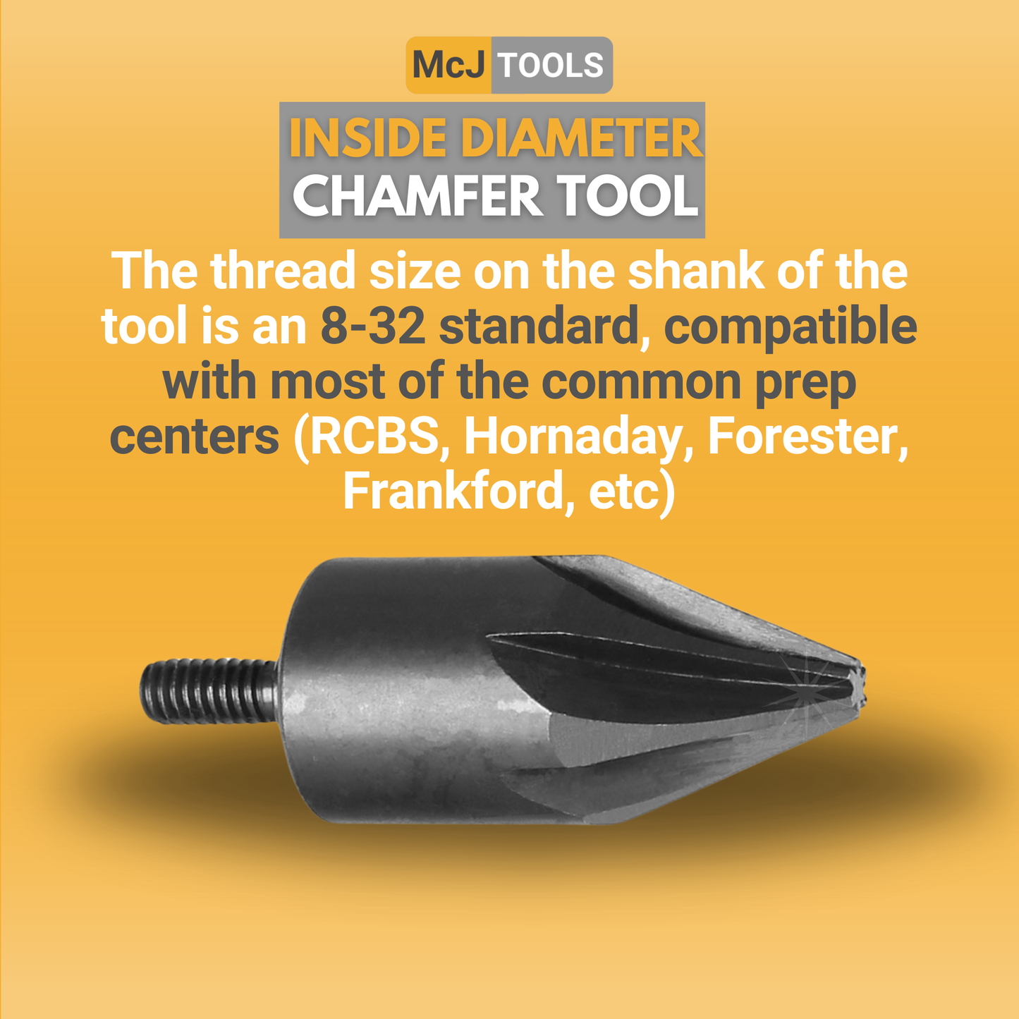 McJ Tools Inside Chamfer Tool – 0.17 to 0.45 Caliber