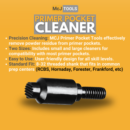 McJ Tools Primer Pocket Cleaners – Large/Small