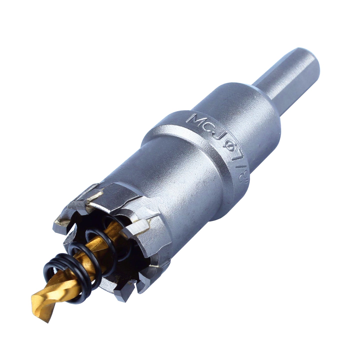 Tungsten Carbide Tipped Hole Saw Drill Bit Imperial System Size for Wood, Steel, Plastic, Aluminum