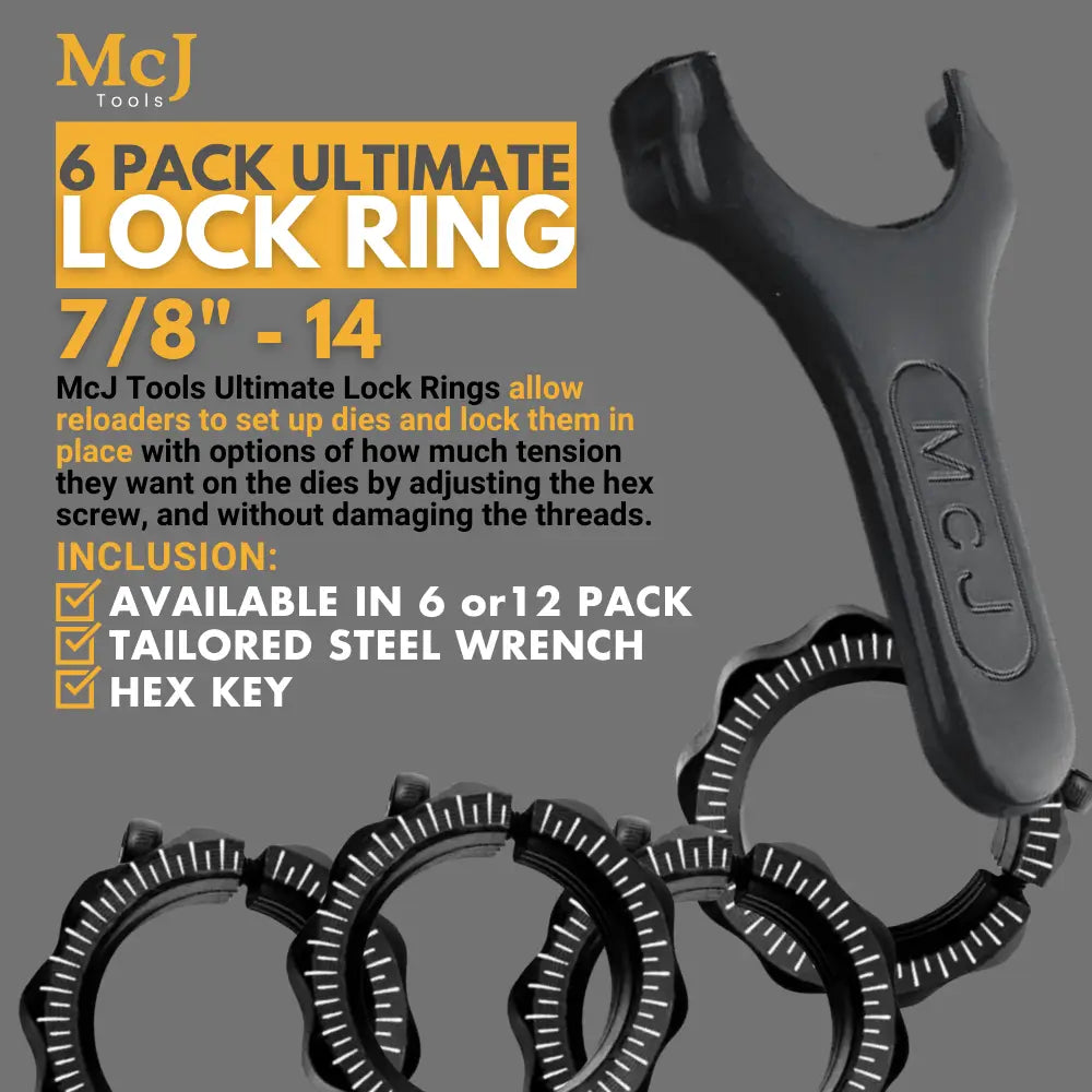 Die Lock Rings Pack Reloading Press Accessories