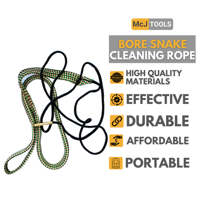 McJ Tools Bore Snake Cleaning Rope  .308, 30-30, 30-06, .300, .303, 7.62mm Caliber (2 pack)