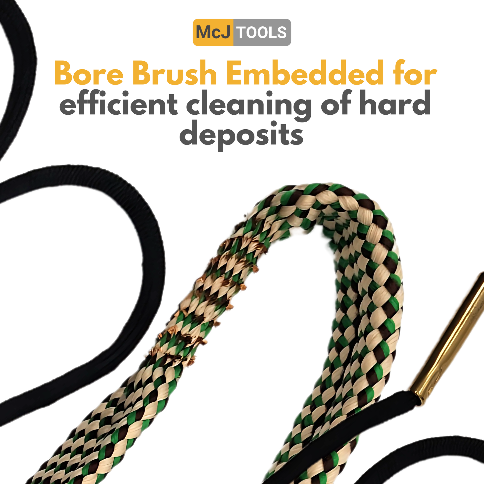 McJ Tools Bore Snake Cleaning Rope  .308, 30-30, 30-06, .300, .303, 7.62mm Caliber (2 pack)