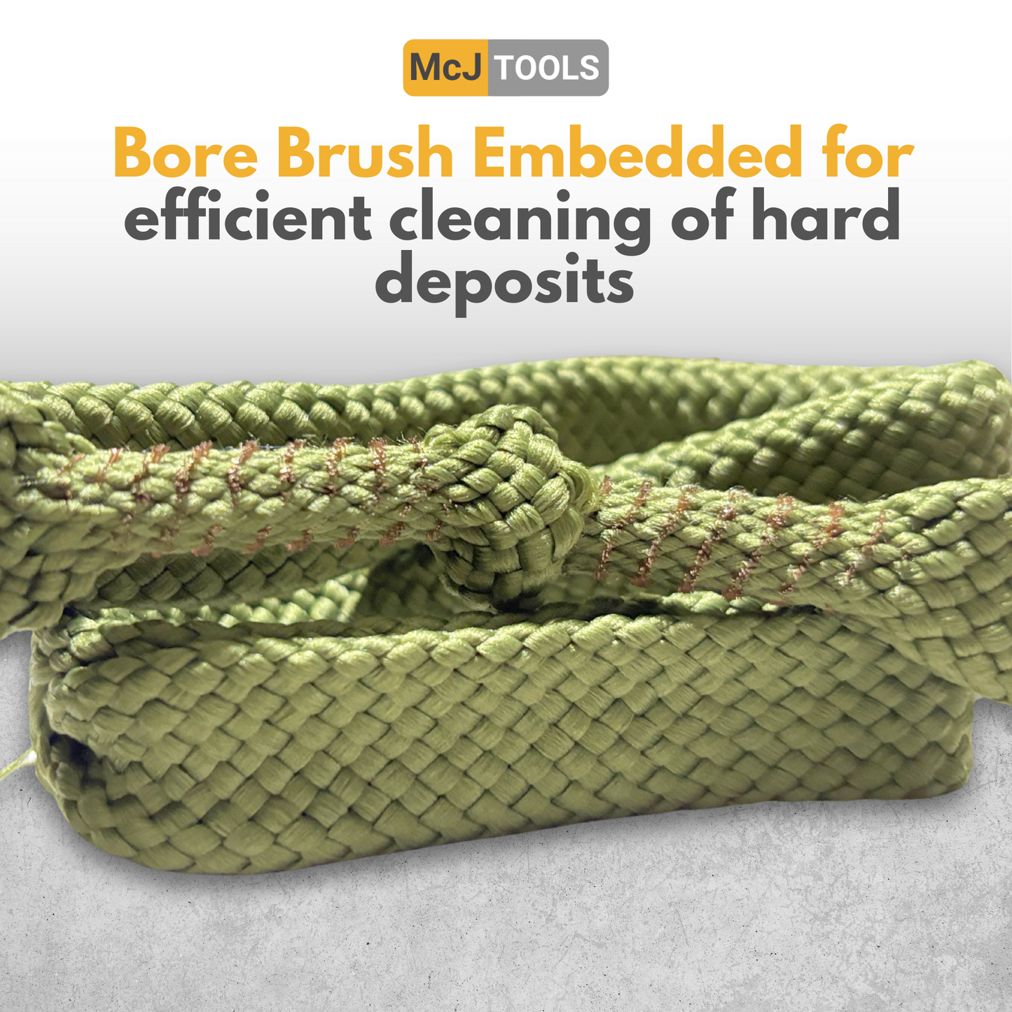 McJ Tools Caliber Bore Snake Cleaning Rope 9mm, .357, .38 (2 pack)