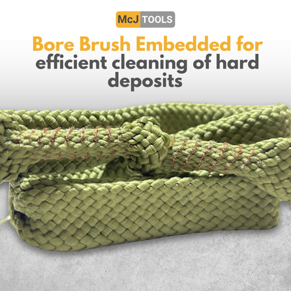 McJ Tools Caliber Bore Snake Cleaning Rope 9mm, .357, .38 (2 pack)