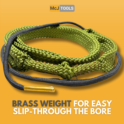 McJ Tools Caliber Bore Snake Cleaning Rope 9mm, .357, .38 (2 pack)