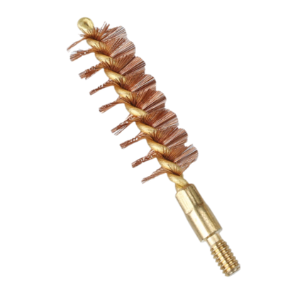 McJ Tools 40 Caliber Bronze Bore Brush – Brass Looped Core for Pistol Cleaning (10-Pack)