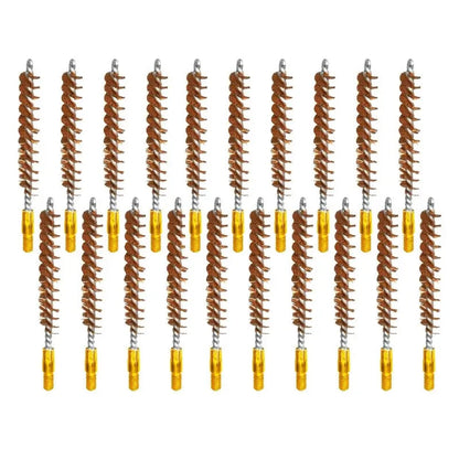 .25 Caliber Bronze Bore Brush Packs| Pistol & Rifle Cleaning McJ Tools - Outdoor Sports Hunting & Shooting Accessories