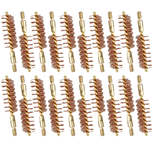 McJ Tools 45 Caliber Bronze Bore Brush – Brass Looped Core for Pistol Cleaning (20-Pack) McJ Tools