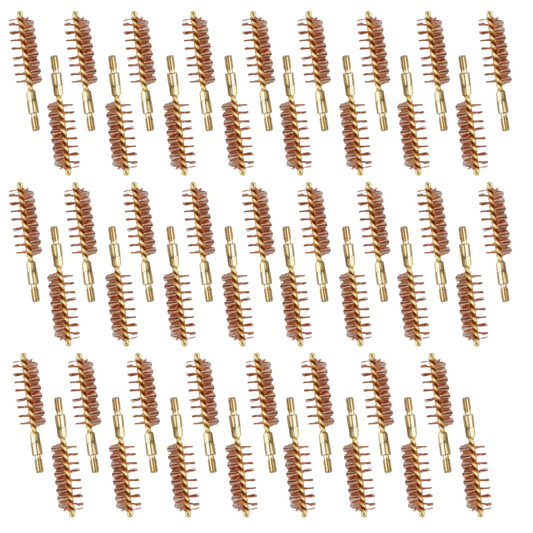 McJ Tools 45 Caliber Bronze Bore Brush – Brass Looped Core for Pistol Cleaning (50-Pack) McJ Tools