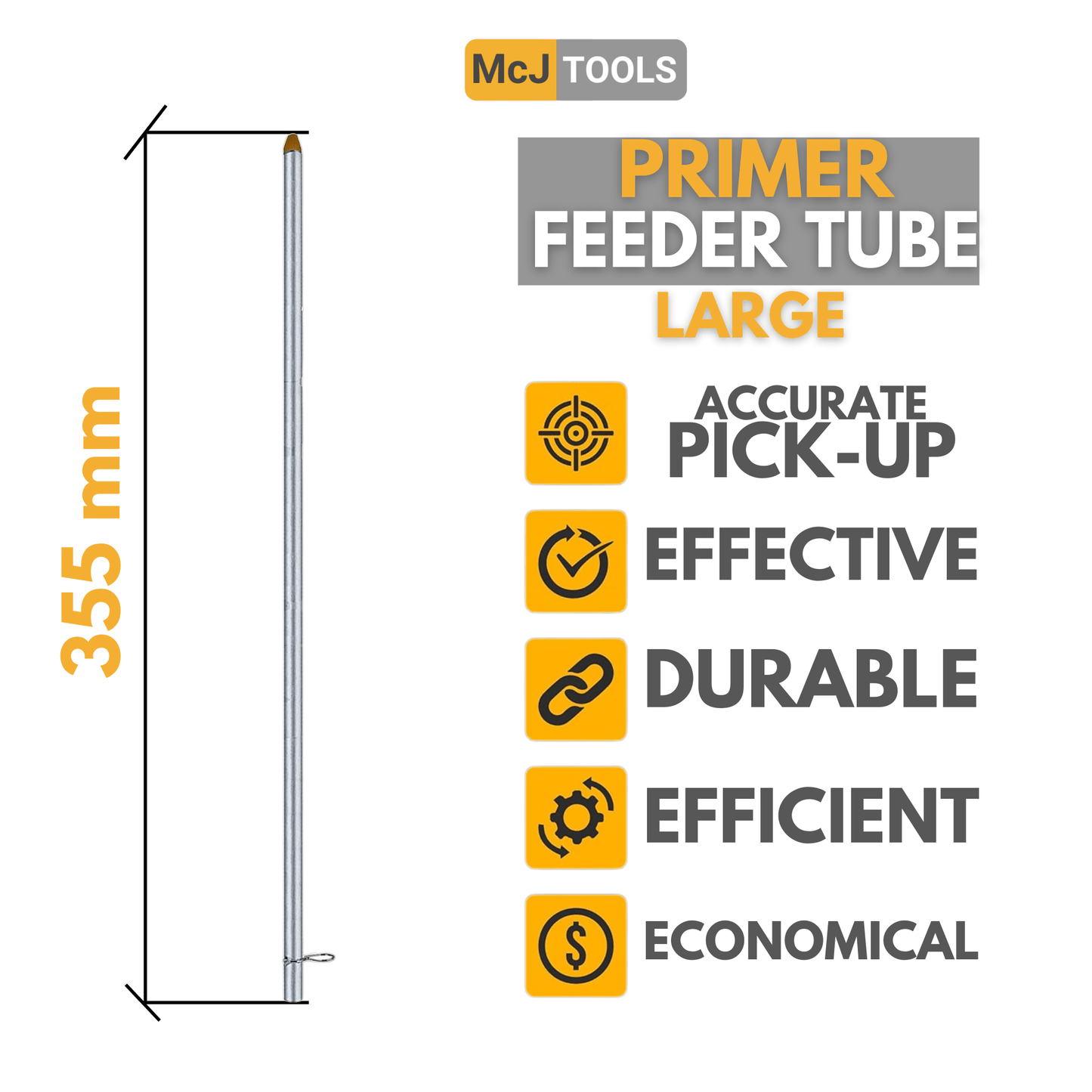 McJ Tools Auto-Primer Feeder Tube Large 6pack