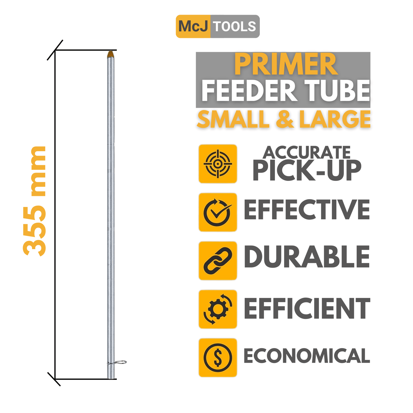 McJ Tools Auto-Primer Feeder Tube 3 Large and 3 Small