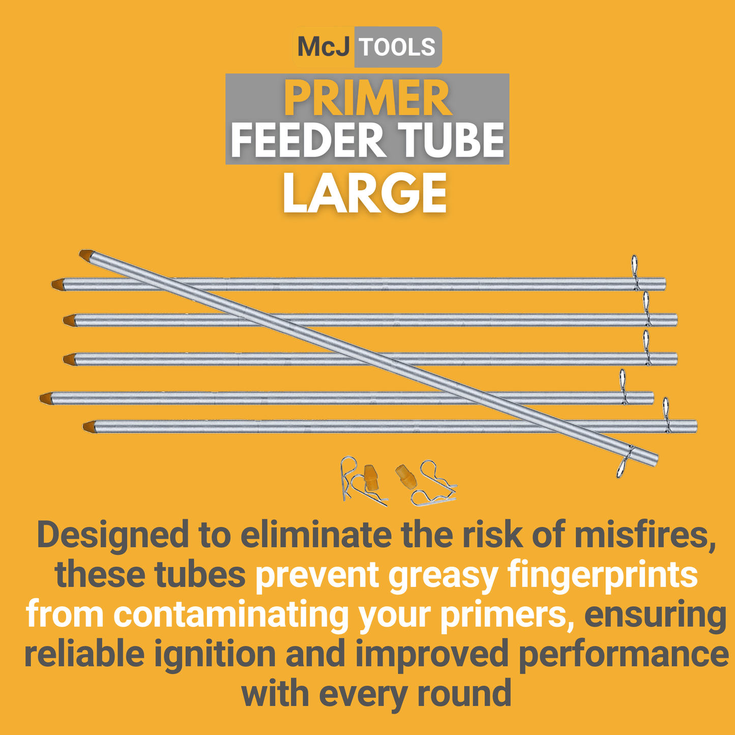 McJ Tools Auto-Primer Feeder Tube Large 6pack