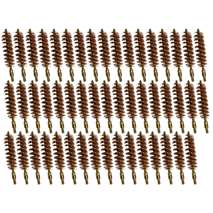 McJ Tools 50 Caliber Bronze Bore Brush – Brass Looped CorePro for Rifle Cleaning (50-Pack)