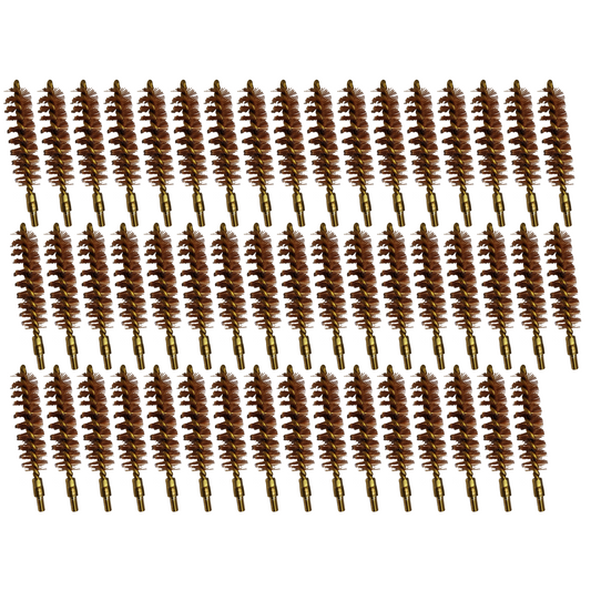 McJ Tools 50 Caliber Bronze Bore Brush – Brass Looped CorePro for Rifle Cleaning (50-Pack)