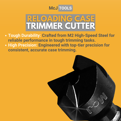 McJ Tools Rotary Case Trimmer Cutter (Shaft 3/16")