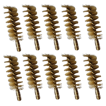 McJ Tools .50 Caliber Rifle Nylon Bore Brush 10-Pack – Heavy-Duty Gun Cleaning Tool with Looped Brass Core, Gentle Yet Effective for Gun Maintenance