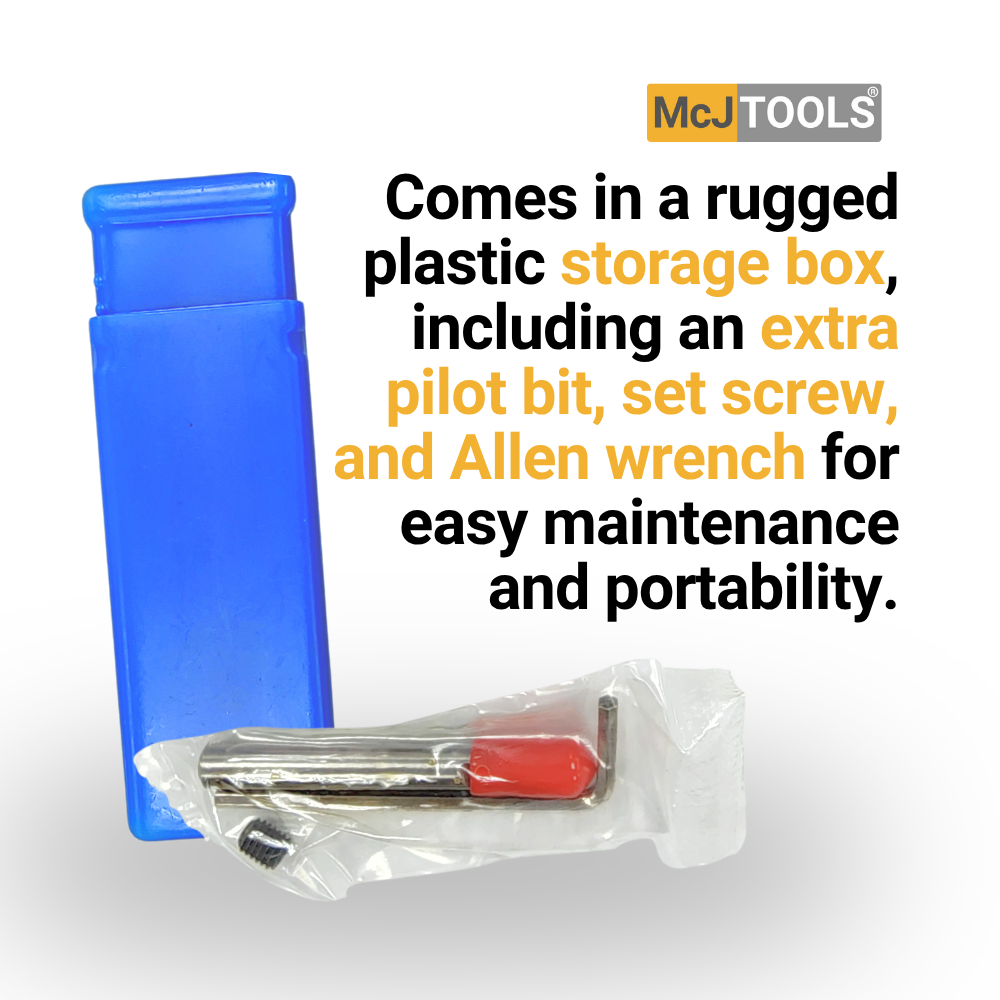 McJ Tools HSSM2 hole saw drill bit – imperial measurements for accurate boring