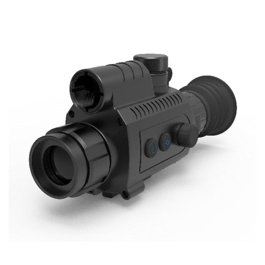 McJ Optics thermal monocular front lens view