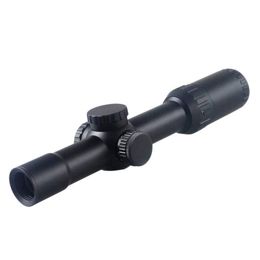 McJ Optics 1-12X24IR-SFP Tactical  Scope – Front View
